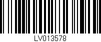 Código de barras (EAN, GTIN, SKU, ISBN): 'LV013578'