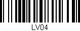 Código de barras (EAN, GTIN, SKU, ISBN): 'LV04'