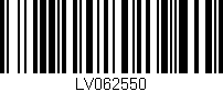 Código de barras (EAN, GTIN, SKU, ISBN): 'LV062550'
