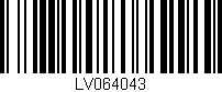 Código de barras (EAN, GTIN, SKU, ISBN): 'LV064043'