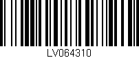 Código de barras (EAN, GTIN, SKU, ISBN): 'LV064310'