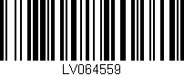 Código de barras (EAN, GTIN, SKU, ISBN): 'LV064559'