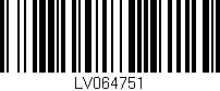 Código de barras (EAN, GTIN, SKU, ISBN): 'LV064751'
