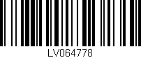 Código de barras (EAN, GTIN, SKU, ISBN): 'LV064778'