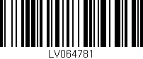 Código de barras (EAN, GTIN, SKU, ISBN): 'LV064781'