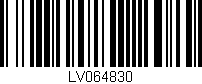 Código de barras (EAN, GTIN, SKU, ISBN): 'LV064830'