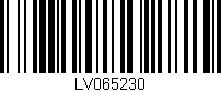 Código de barras (EAN, GTIN, SKU, ISBN): 'LV065230'