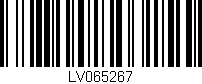 Código de barras (EAN, GTIN, SKU, ISBN): 'LV065267'