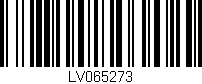 Código de barras (EAN, GTIN, SKU, ISBN): 'LV065273'
