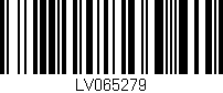 Código de barras (EAN, GTIN, SKU, ISBN): 'LV065279'