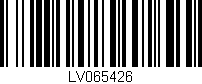 Código de barras (EAN, GTIN, SKU, ISBN): 'LV065426'