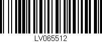 Código de barras (EAN, GTIN, SKU, ISBN): 'LV065512'