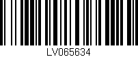 Código de barras (EAN, GTIN, SKU, ISBN): 'LV065634'