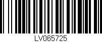 Código de barras (EAN, GTIN, SKU, ISBN): 'LV065725'