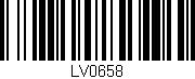 Código de barras (EAN, GTIN, SKU, ISBN): 'LV0658'