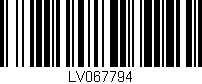 Código de barras (EAN, GTIN, SKU, ISBN): 'LV067794'