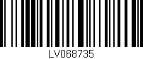 Código de barras (EAN, GTIN, SKU, ISBN): 'LV068735'