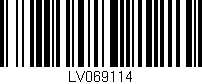Código de barras (EAN, GTIN, SKU, ISBN): 'LV069114'