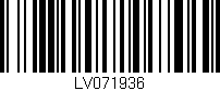 Código de barras (EAN, GTIN, SKU, ISBN): 'LV071936'