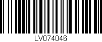 Código de barras (EAN, GTIN, SKU, ISBN): 'LV074046'