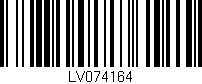 Código de barras (EAN, GTIN, SKU, ISBN): 'LV074164'