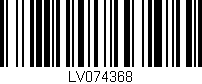 Código de barras (EAN, GTIN, SKU, ISBN): 'LV074368'
