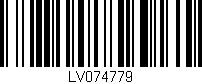 Código de barras (EAN, GTIN, SKU, ISBN): 'LV074779'