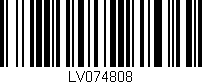 Código de barras (EAN, GTIN, SKU, ISBN): 'LV074808'