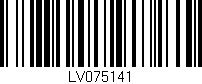 Código de barras (EAN, GTIN, SKU, ISBN): 'LV075141'