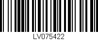 Código de barras (EAN, GTIN, SKU, ISBN): 'LV075422'