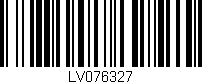 Código de barras (EAN, GTIN, SKU, ISBN): 'LV076327'