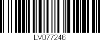Código de barras (EAN, GTIN, SKU, ISBN): 'LV077246'