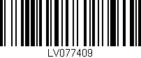 Código de barras (EAN, GTIN, SKU, ISBN): 'LV077409'