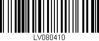 Código de barras (EAN, GTIN, SKU, ISBN): 'LV080410'