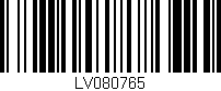 Código de barras (EAN, GTIN, SKU, ISBN): 'LV080765'