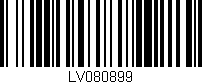 Código de barras (EAN, GTIN, SKU, ISBN): 'LV080899'