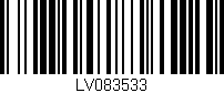 Código de barras (EAN, GTIN, SKU, ISBN): 'LV083533'