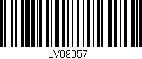 Código de barras (EAN, GTIN, SKU, ISBN): 'LV090571'