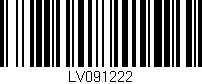 Código de barras (EAN, GTIN, SKU, ISBN): 'LV091222'
