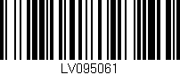 Código de barras (EAN, GTIN, SKU, ISBN): 'LV095061'