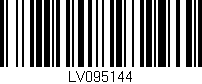 Código de barras (EAN, GTIN, SKU, ISBN): 'LV095144'