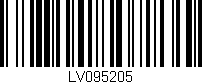 Código de barras (EAN, GTIN, SKU, ISBN): 'LV095205'