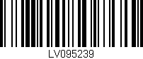 Código de barras (EAN, GTIN, SKU, ISBN): 'LV095239'