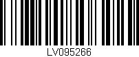 Código de barras (EAN, GTIN, SKU, ISBN): 'LV095266'