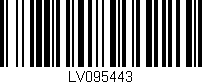 Código de barras (EAN, GTIN, SKU, ISBN): 'LV095443'