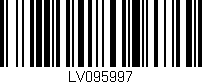 Código de barras (EAN, GTIN, SKU, ISBN): 'LV095997'
