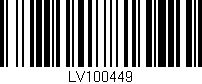 Código de barras (EAN, GTIN, SKU, ISBN): 'LV100449'
