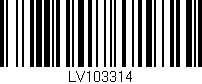 Código de barras (EAN, GTIN, SKU, ISBN): 'LV103314'