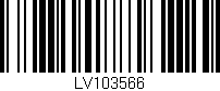 Código de barras (EAN, GTIN, SKU, ISBN): 'LV103566'