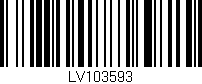 Código de barras (EAN, GTIN, SKU, ISBN): 'LV103593'